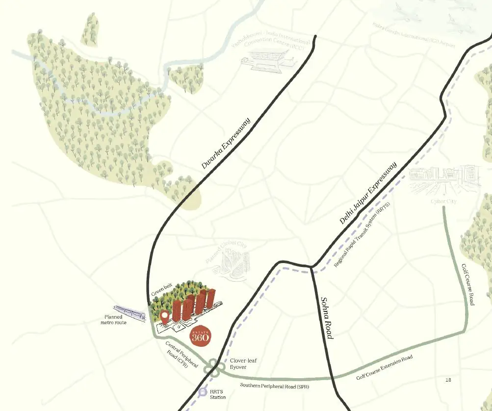 Max-Estates-360-Gurgaon-Location-Map Max-Estates-360-Gurgaon-Location-Map