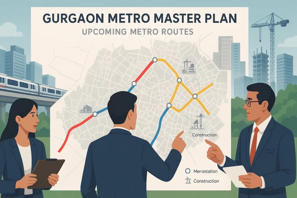Gurgaon new metro route