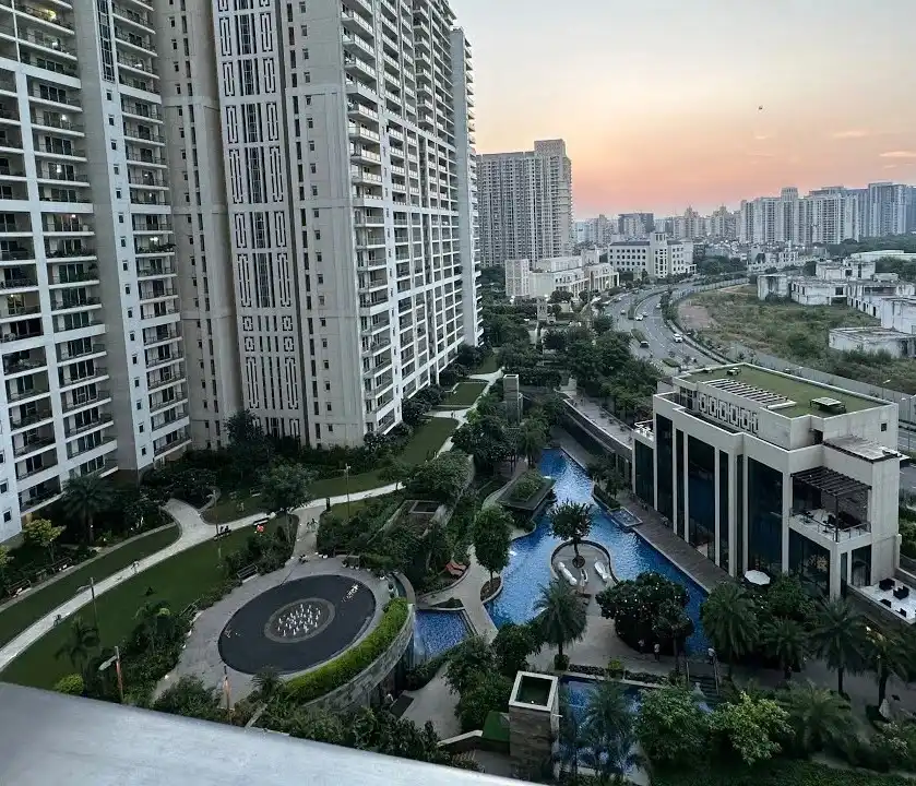 DLF Crest luxury residential towers with contemporary architecture in Gurugram