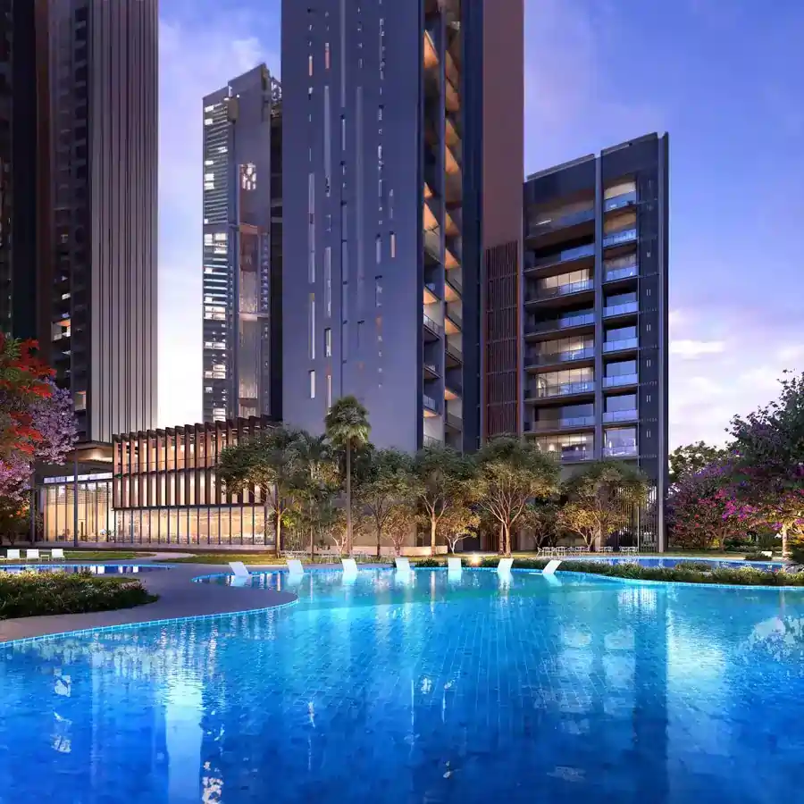 Interior view of a modern apartment at Signature Global Titanium SPR, Sector 71, Gurgaon, showcasing spacious rooms and contemporary design.