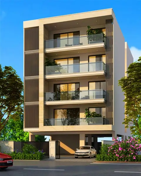 Outside view of DLF Phase 2 Floors Gurgaon