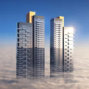 Exterior view of Trump Tower skyscraper