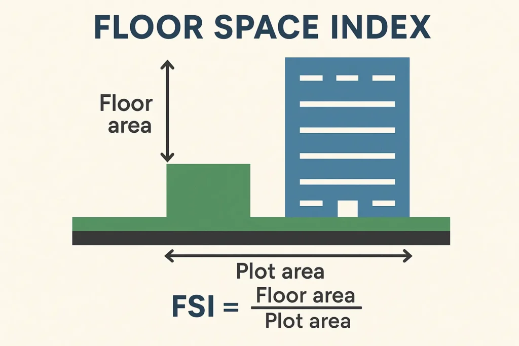 Floor Space Index (FSI) formula and meaning explained in real estate planning
