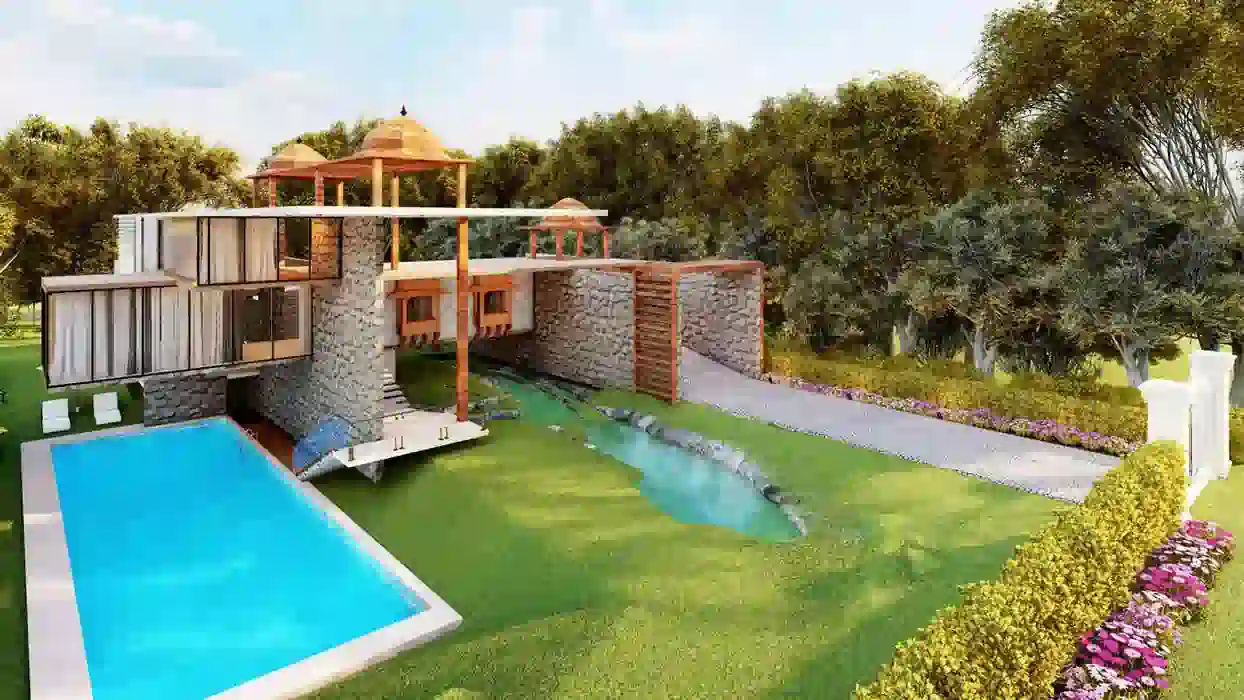 Water pond at RPS Sargam Farmland Alwar