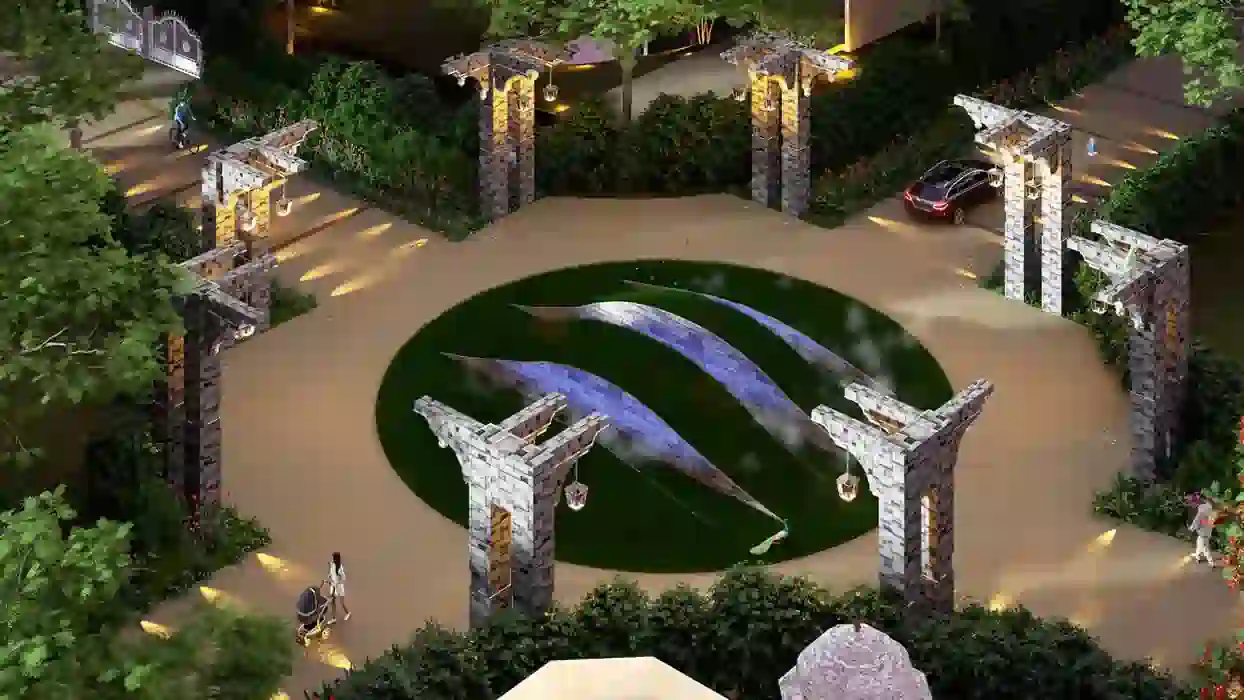 Walking path in RPS Sargam Farmland Naugaon Alwar