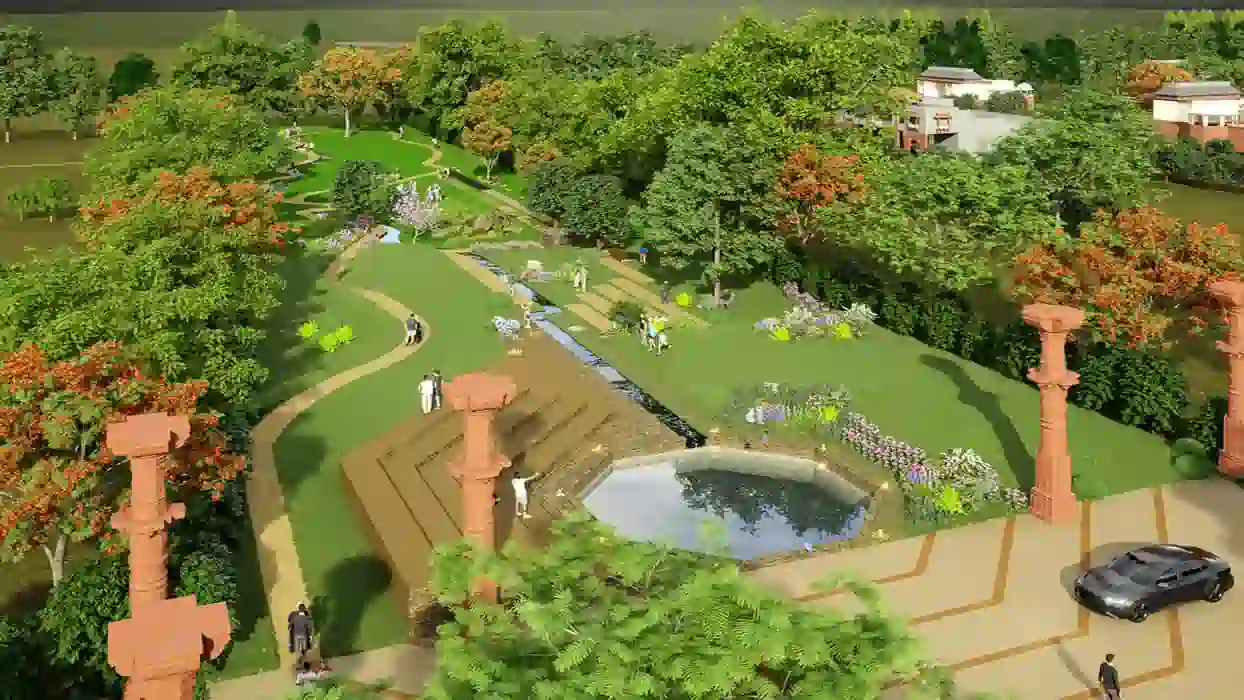 Organic farmland at RPS Sargam Naugaon Alwar