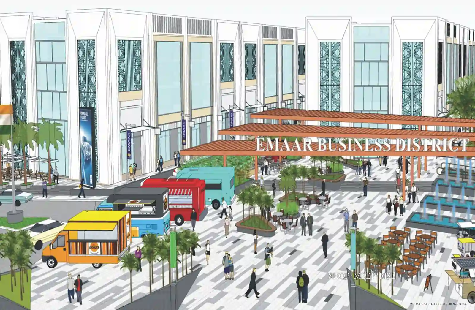 Main entrance of Emaar EBD 65 Gurgaon