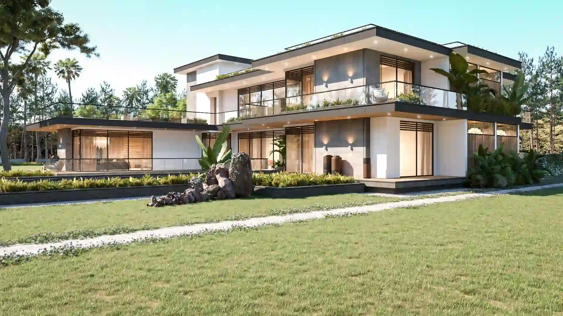 Landscaped gardens at Raheja Riyasat Sector 95B Gurgaon