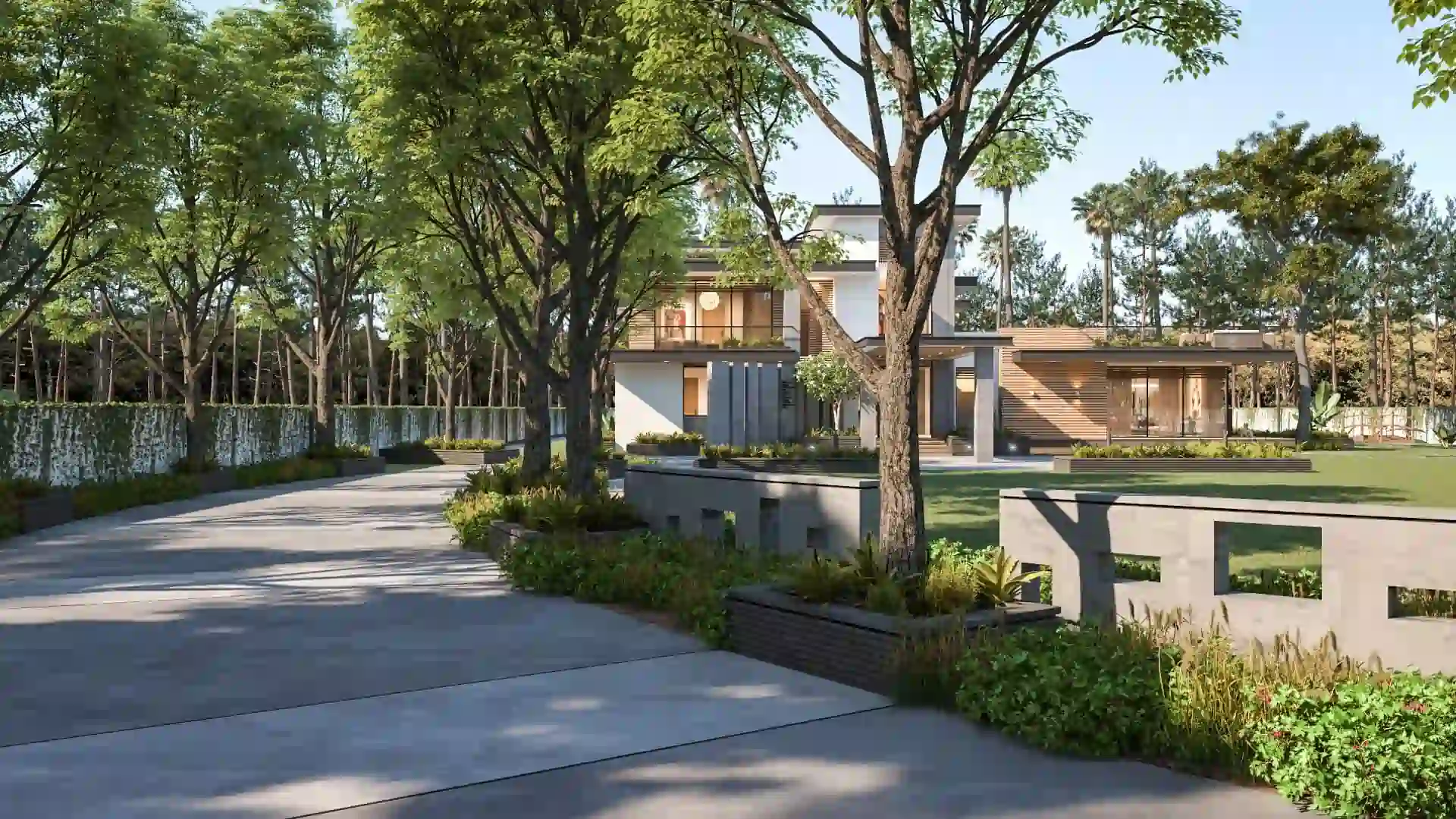 Landscaped gardens at Raheja Riyasat Sector 95B Gurgaon