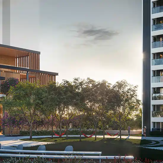 Spacious luxury apartment interiors at Godrej Miraya