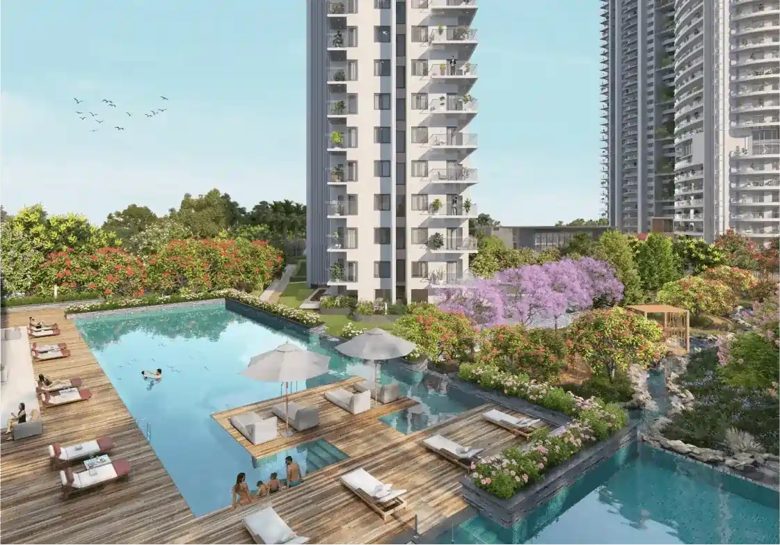 Adani Lushlands luxury residential project surrounded by lush green landscape