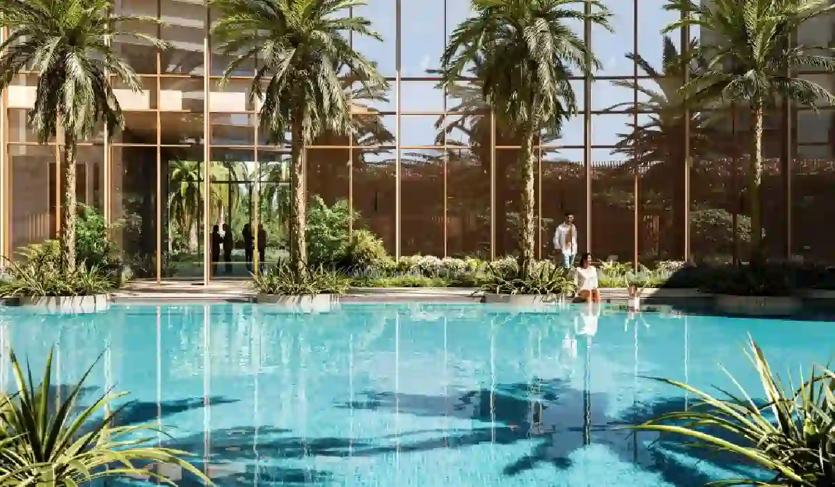 Main promotional banner of Conscient Parq in Sector 80, Gurugram, showing modern residential towers and amenities.