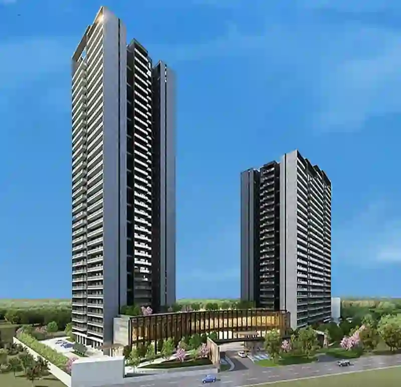 Krisumi Waterside Residences luxury apartments with modern Japanese-inspired architecture in Gurugram