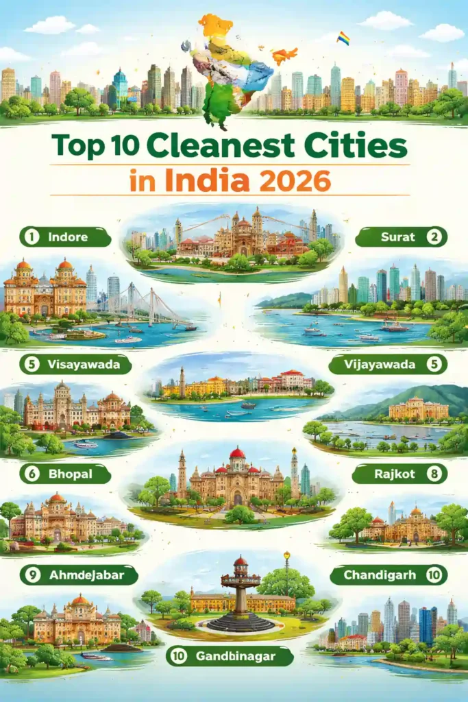 Top 10 Cleanest cities in India 