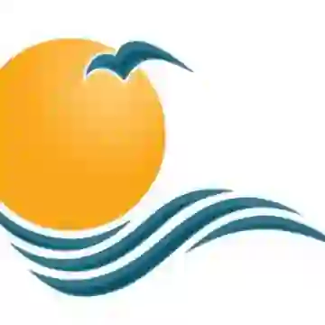 Iconic Waterfront yellow image icon white background