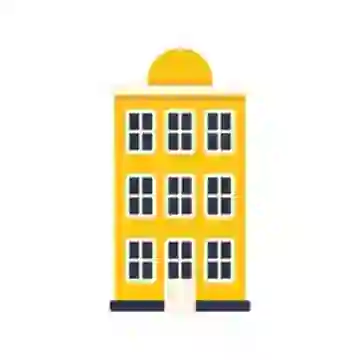 Residential Portfolio yellow icon image white background