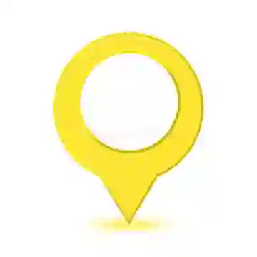 Prime Dubai Locations yellow icon image white background