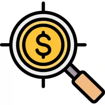 Focus on Affordable yellow icon image with white background