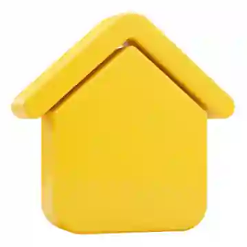 High-end Residential image icon yellow white background