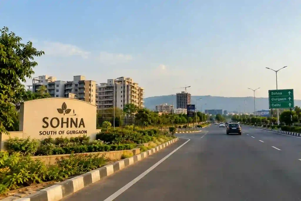 sohna south of Gurgaon location