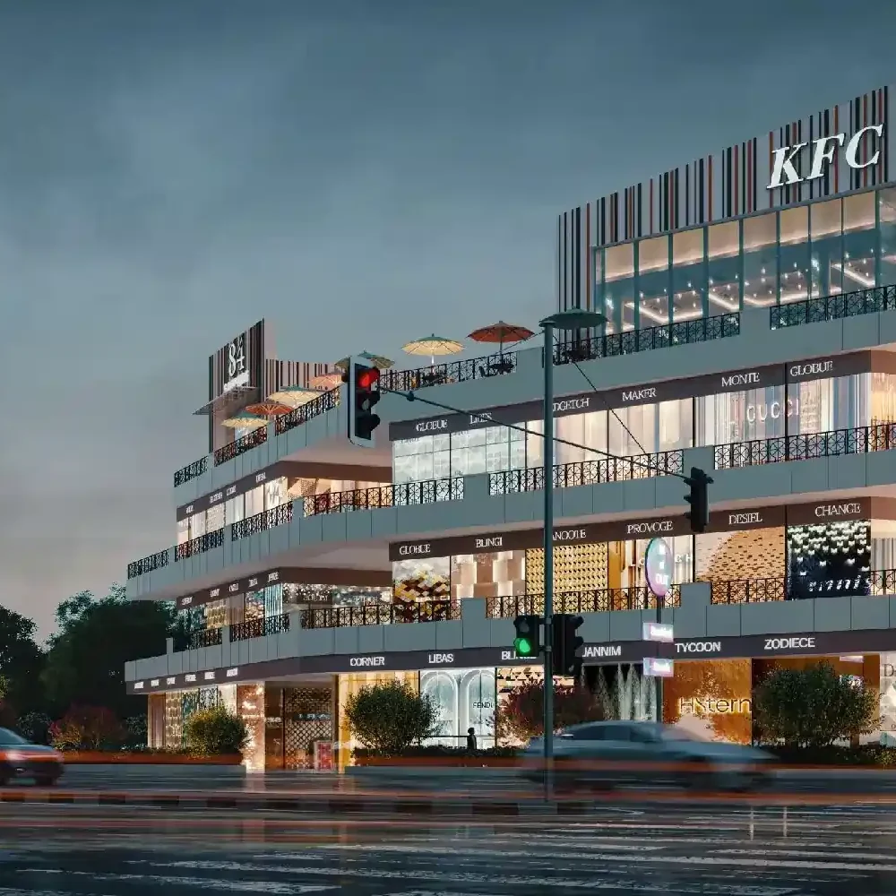 Retail shops at Ameya Sapphire 84 commercial project