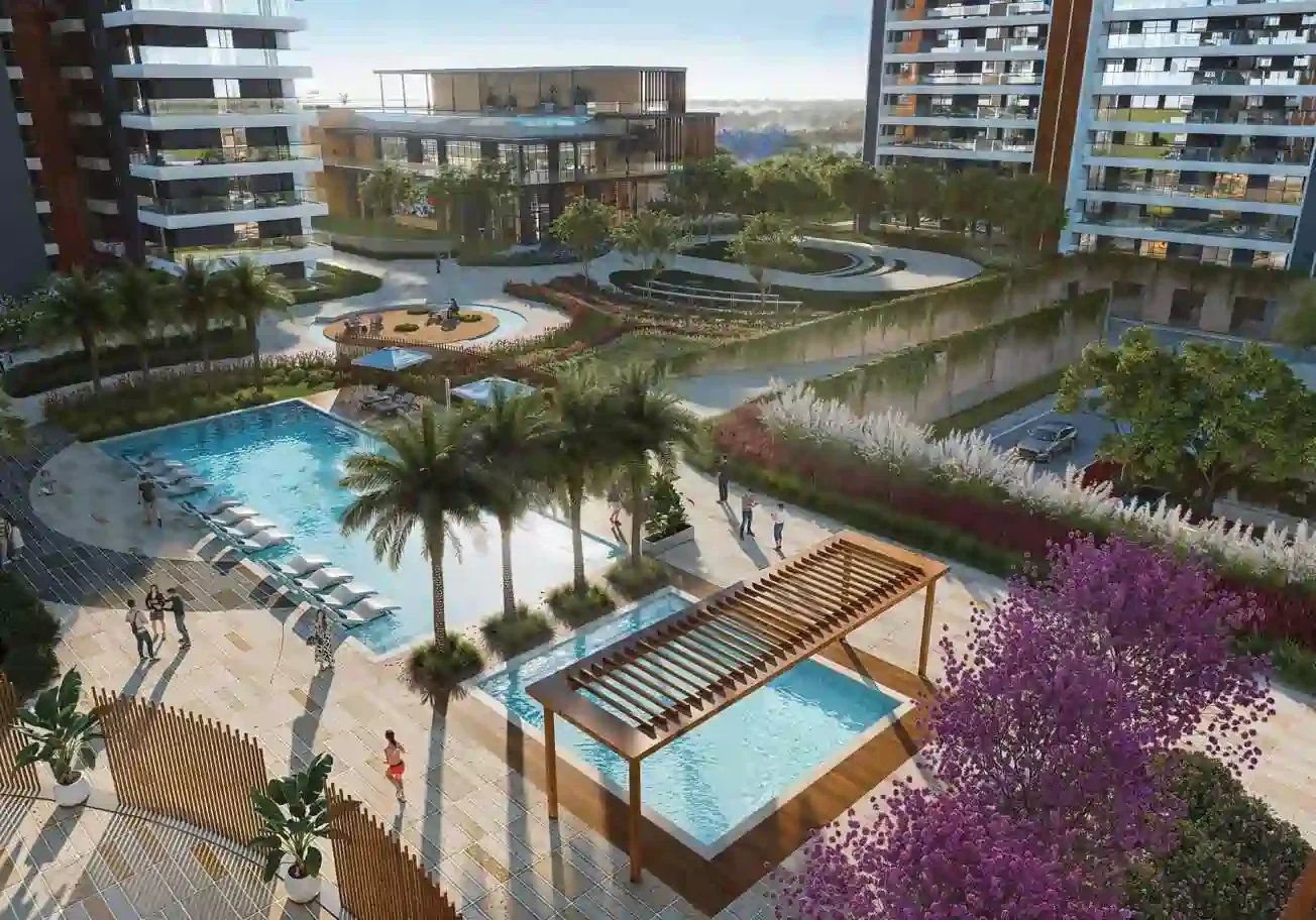 Emaar Amaris Swimming Pool Luxury swimming pool at Emaar Amaris residential project