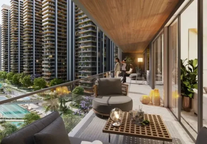 Exterior view of Elan Sector 49 residential high rise buildings