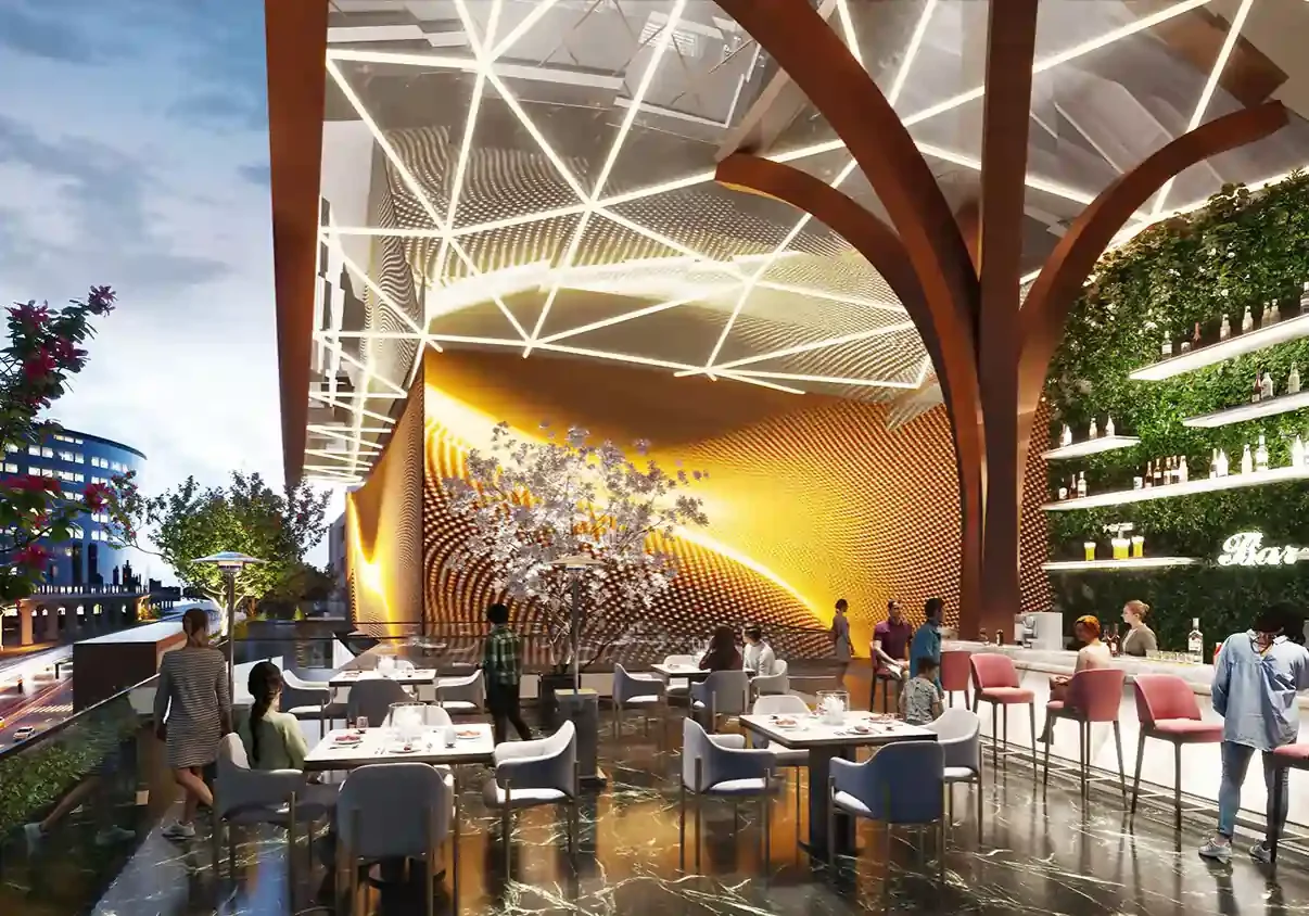 Elegant Commercial Interiors Luxury commercial interiors at M3M Jewel