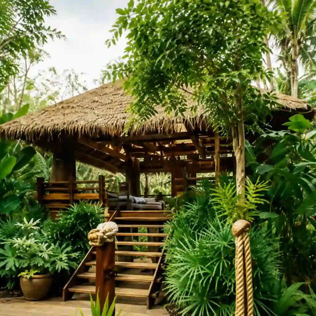 Aranyam Village farm Tropical eco-lodge in lush jungle