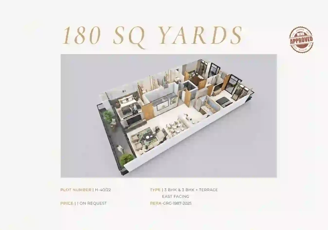 floorplan of ivory arches sector 88B 180 Sq.Yd plot size