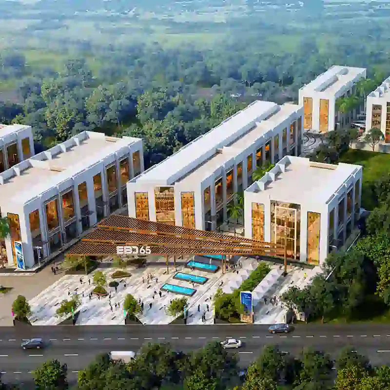 Aerial view of Emaar EBD 65 Gurgaon project