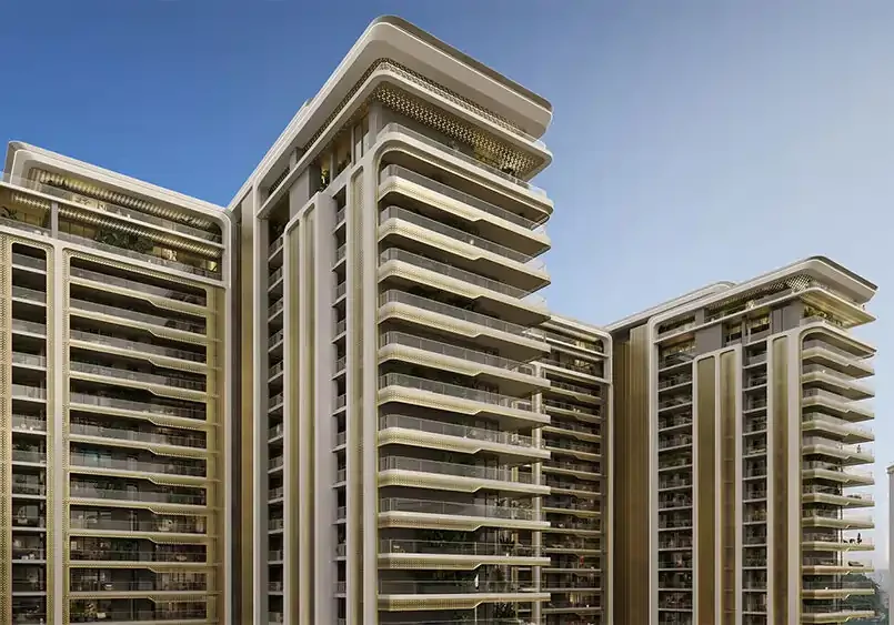 Luxury residential tower at ELAN The Emperor with modern architecture