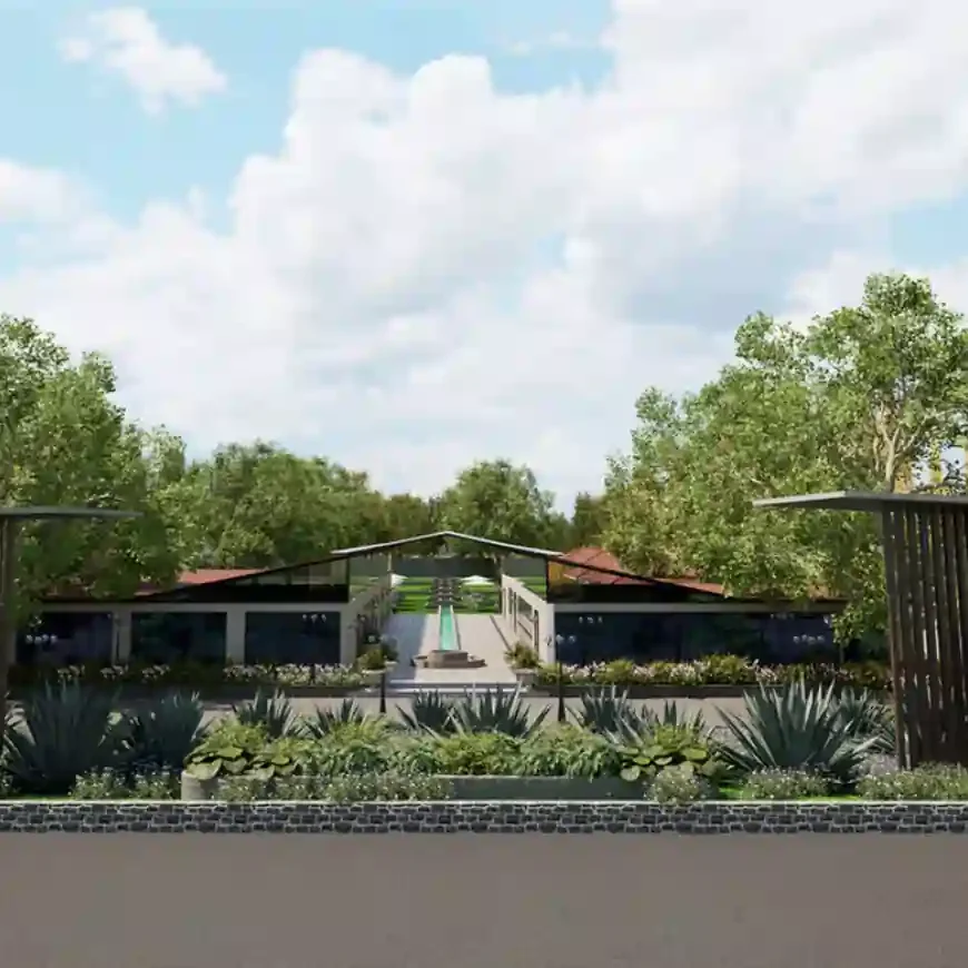 Hill view from Elevate Samava Farms Naugaon Alwar