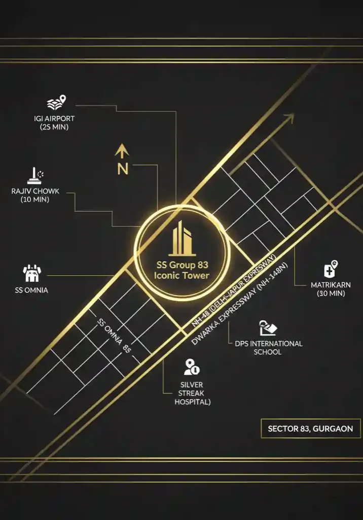 iconic tower 83 location map