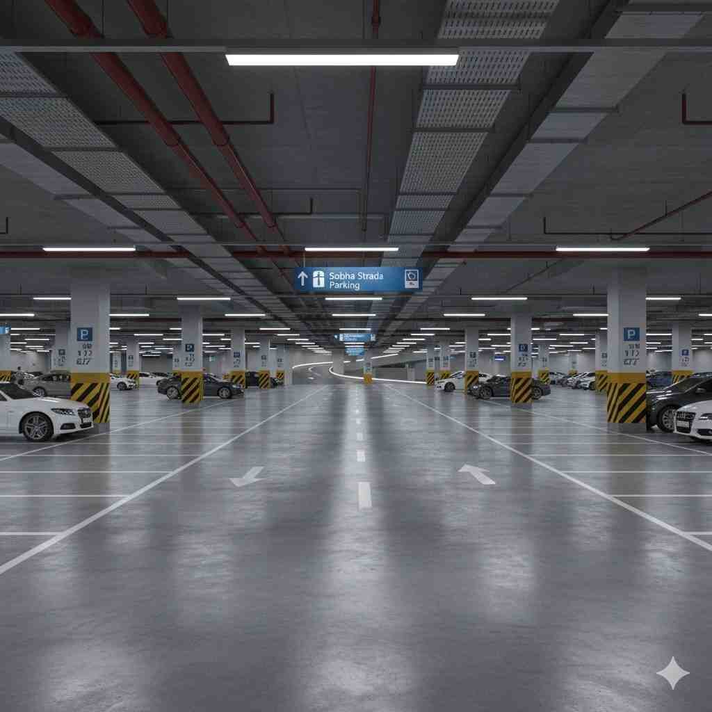 Sobha Strada Parking Space – Secure Multi-Level Basement Parking Gurgaon