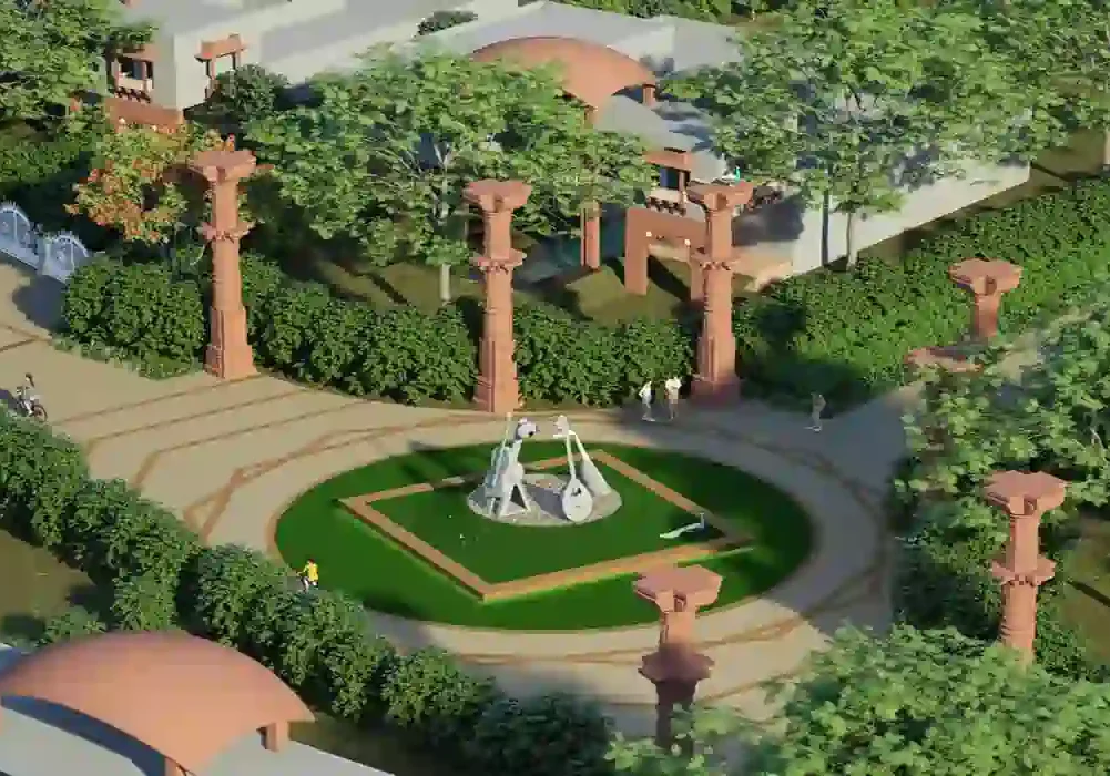 Recreational and clubhouse area at RPS Sargam Farmland Alwar