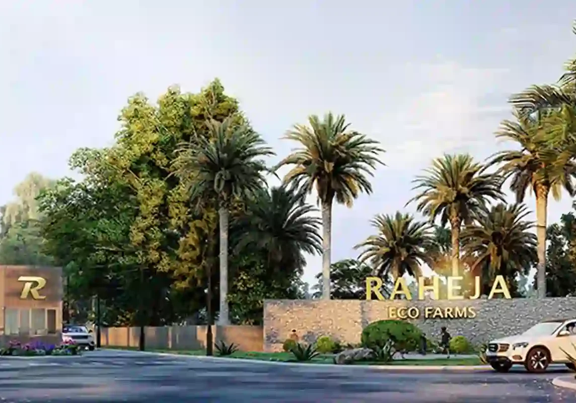 Riyasat-Hills-farmland Lush farmland view from Raheja Riyasat Gurgaon farmhouse