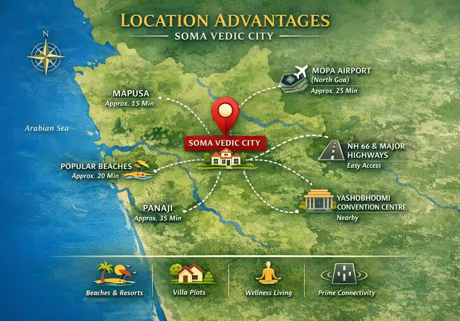 Soma Vedic City location map