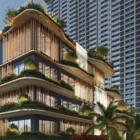 Balcony view overlooking green spaces at BPTP Verti Greens