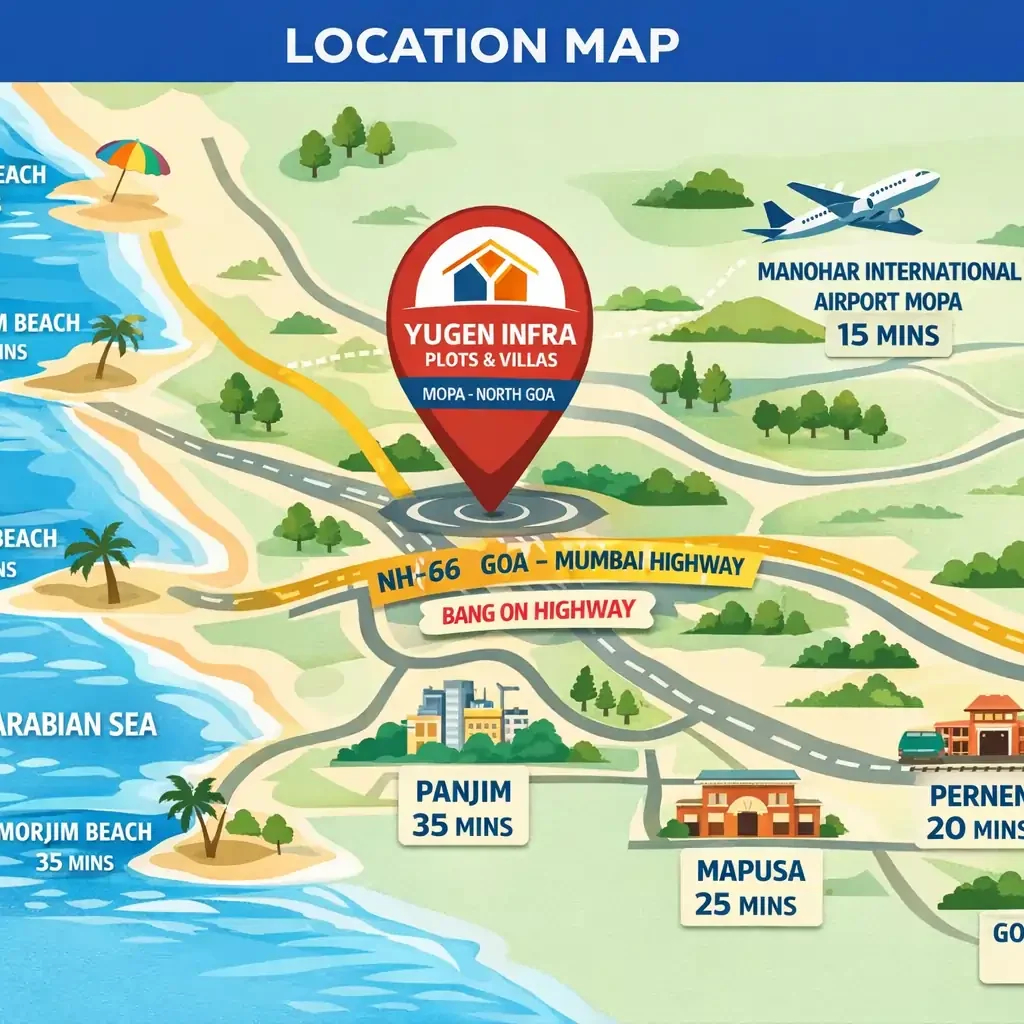 yugen infra villa plot location map