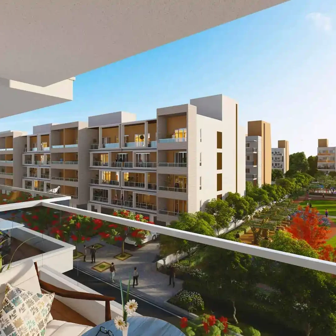 Landscaped gardens at Adani Samsara Ivana Sector 63 Gurgaon