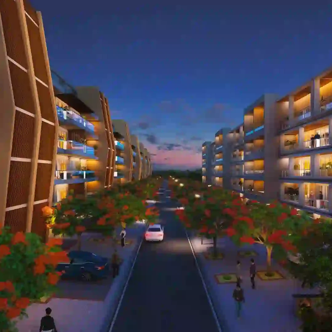 Adani Samsara Vilasa Night View Gurgaon