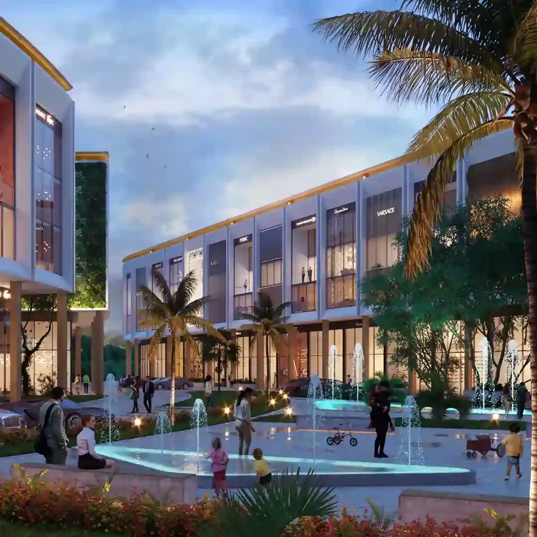 Parking area and entrance of DLF Gardencity Central Sector 84 Gurgaon