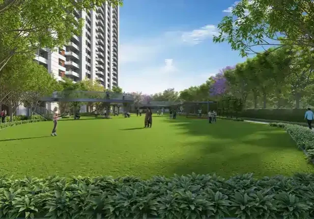 Lush landscaped gardens with jogging and cycling tracks