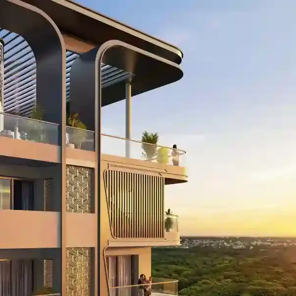 Eldeco camelot gallery view evening view