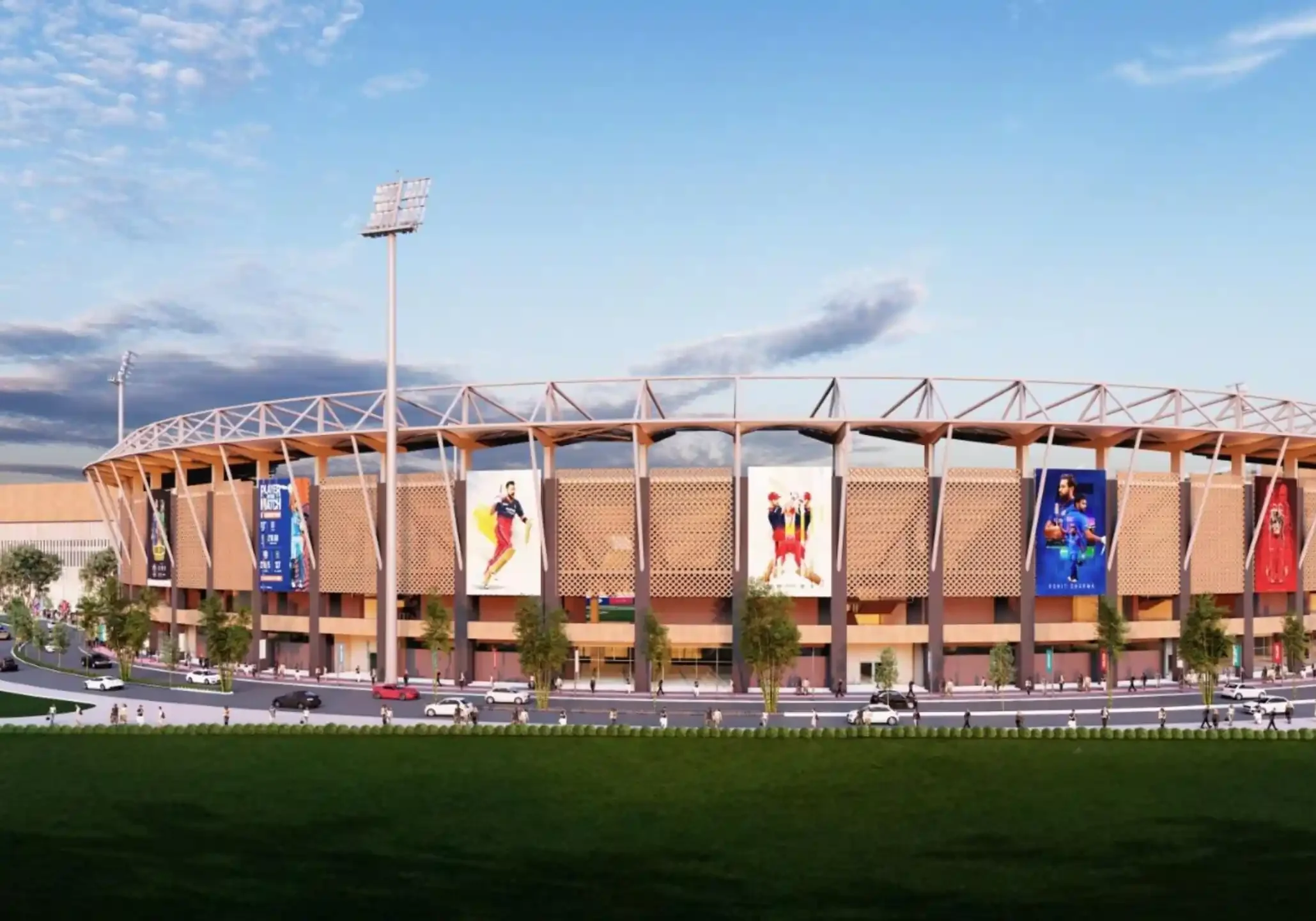 Open Plazas & Public Spaces The Omaxe State commercial project with wide open plazas