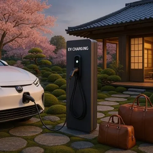 EV charging station in Godrej Sora Sector 53 parking