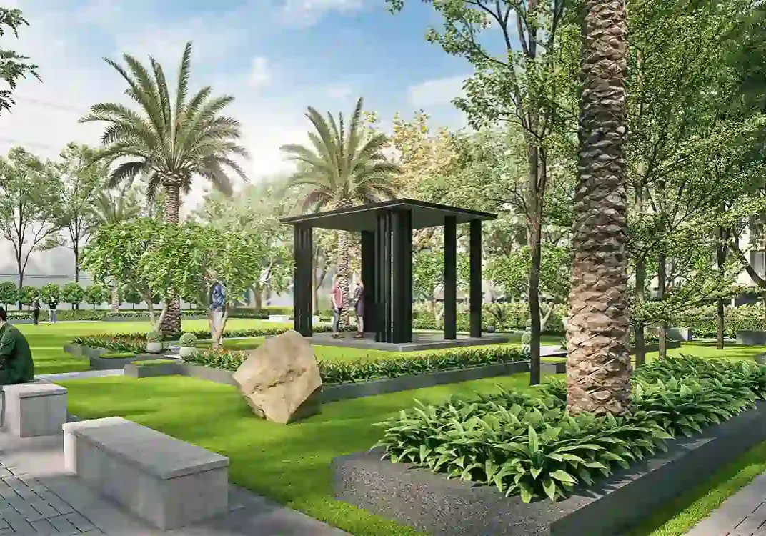 Garden and landscape view at Ganga Realty Liv 89 Gurgaon