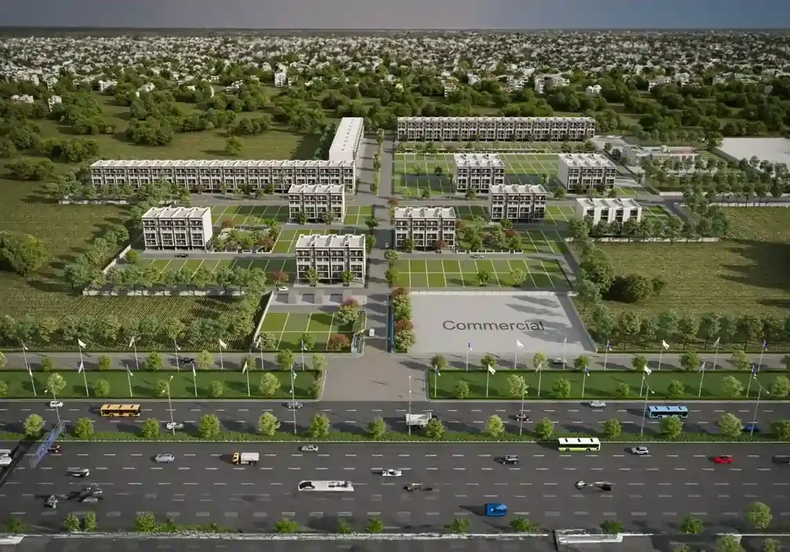 Golden City residential plots in Manesar featuring well-planned layouts, green surroundings, and excellent connectivity to Gurgaon and Delhi.