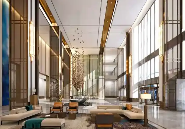 iconic tower grand lobby